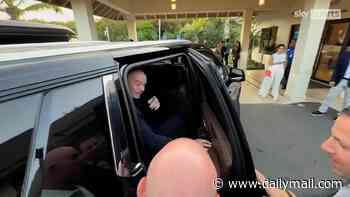 Gianni Infantino caught up in bizarre clash with reporter as embattled FIFA president breaks cover after abandoned plot to sell off the World Cup: 'See you at the hairdressers!'