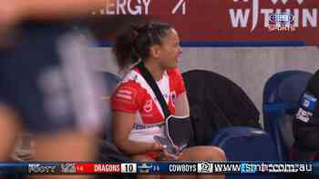 Dragons NRLW player spotted with phone mid-match