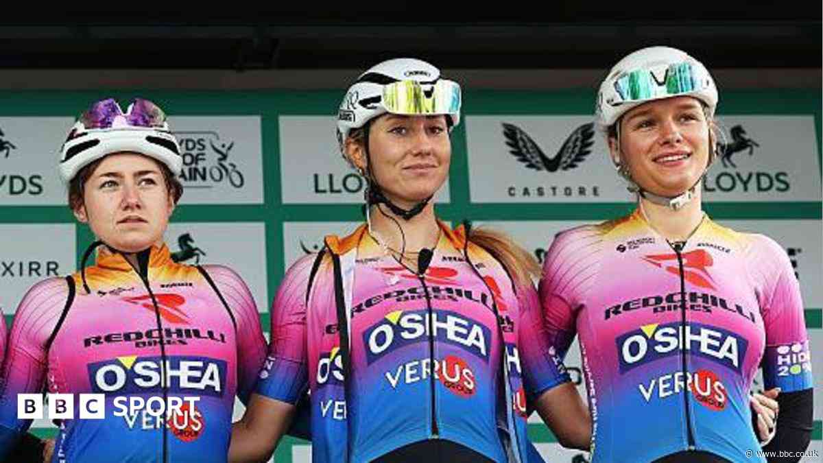 Rider 'nearly hit' by car on day one of Tour of Britain Women