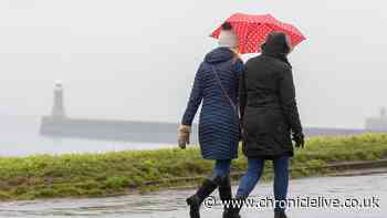 Met Office warns of heavy rain and thunderstorms in North East next week