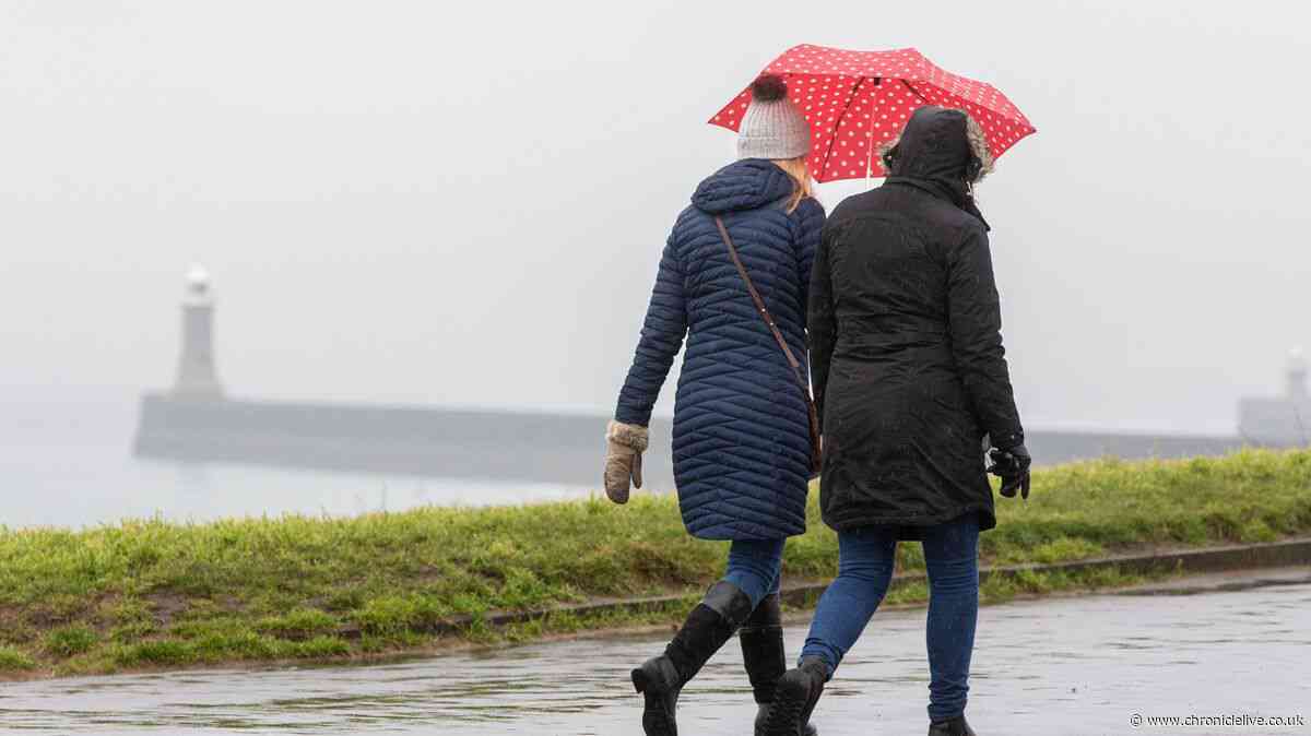 Met Office warns of heavy rain and thunderstorms in North East next week