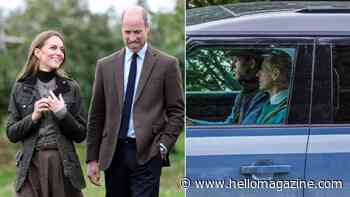 Prince William and Kate Middleton pictured on Balmoral summer break as they spend quality time with royal relatives before Prince Harry's surprise return