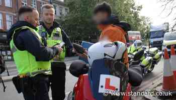 'Menace' moped riders who drive on learner plates should be banned from deliveries in London, ministers told