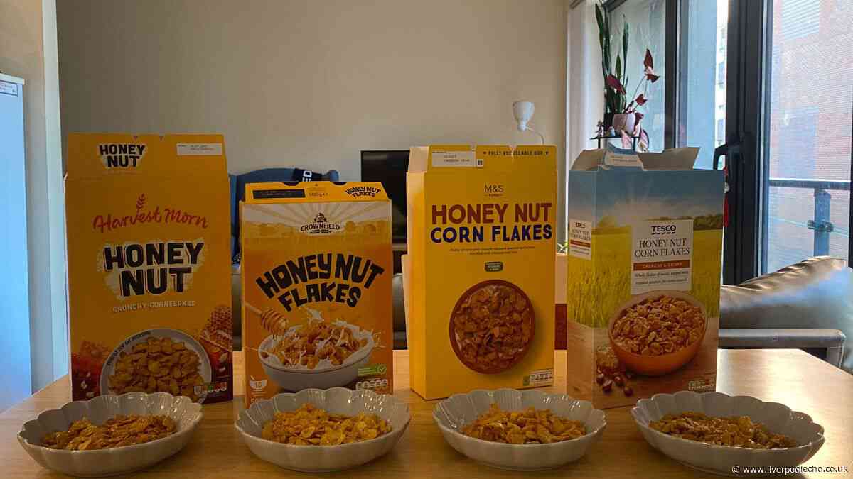 I tried honey nut crunchy cereal from Aldi, Lidl, Tesco and M&S - one was a clear loser