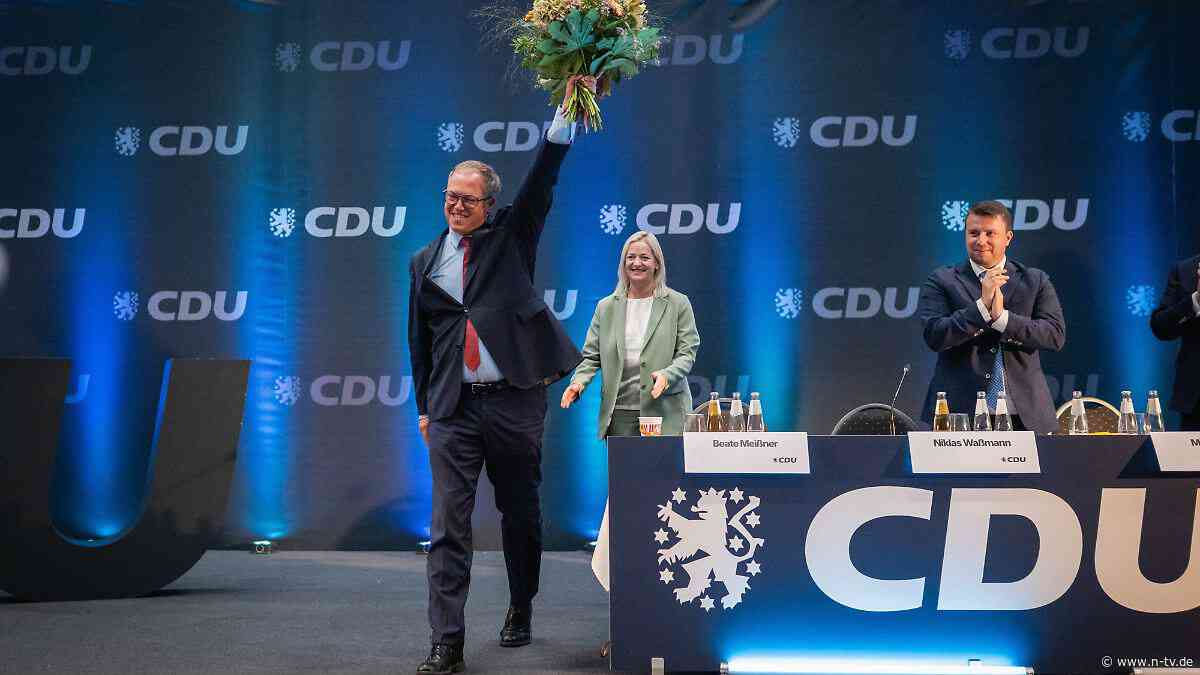 Votum auf Landesparteitag: CDU Thüringen stellt sich hinter Parteichef Voigt