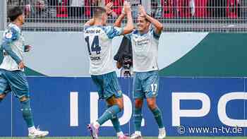 Schick als Dosenöffner: Pokal: Bayer nach der Pause Standesgemäß - FCA zittert lange