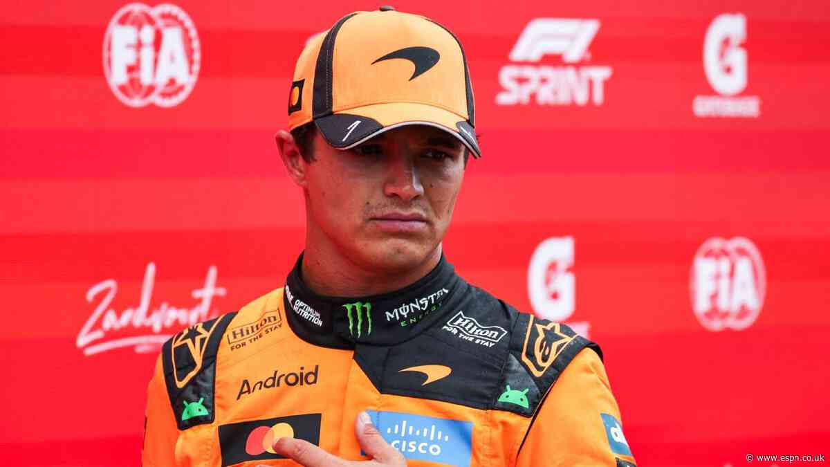 Norris: 'Nothing we can do' on struggling McLaren