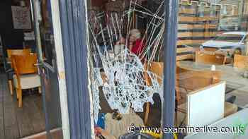 Café owner's fury after thieves smash window for 'just a few quid'