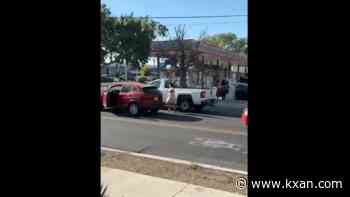 VIDEO: Woman hits truck with bat, truck rams her in Albuquerque road rage incident