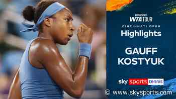 Gauff eases past Kostyuk in straight set win to reach semi-final in Cincinnati