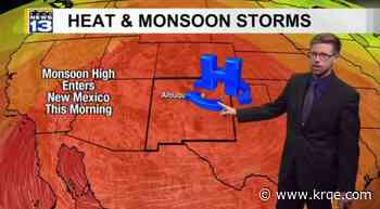 Another round of monsoon storms, heat for Saturday