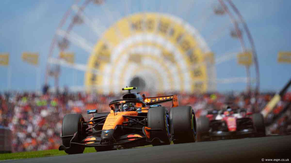 Norris takes pole for Dutch GP, Mercedes behind