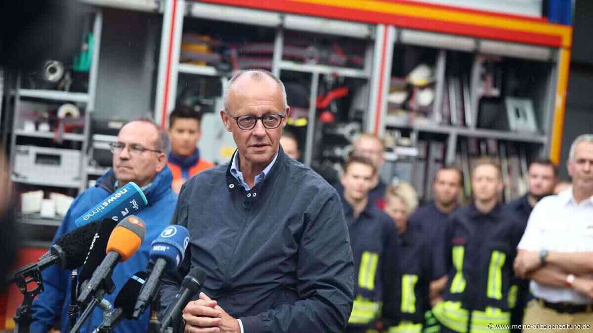 Merz in Waldbrandgebiet: „Das ist Klimawandel“