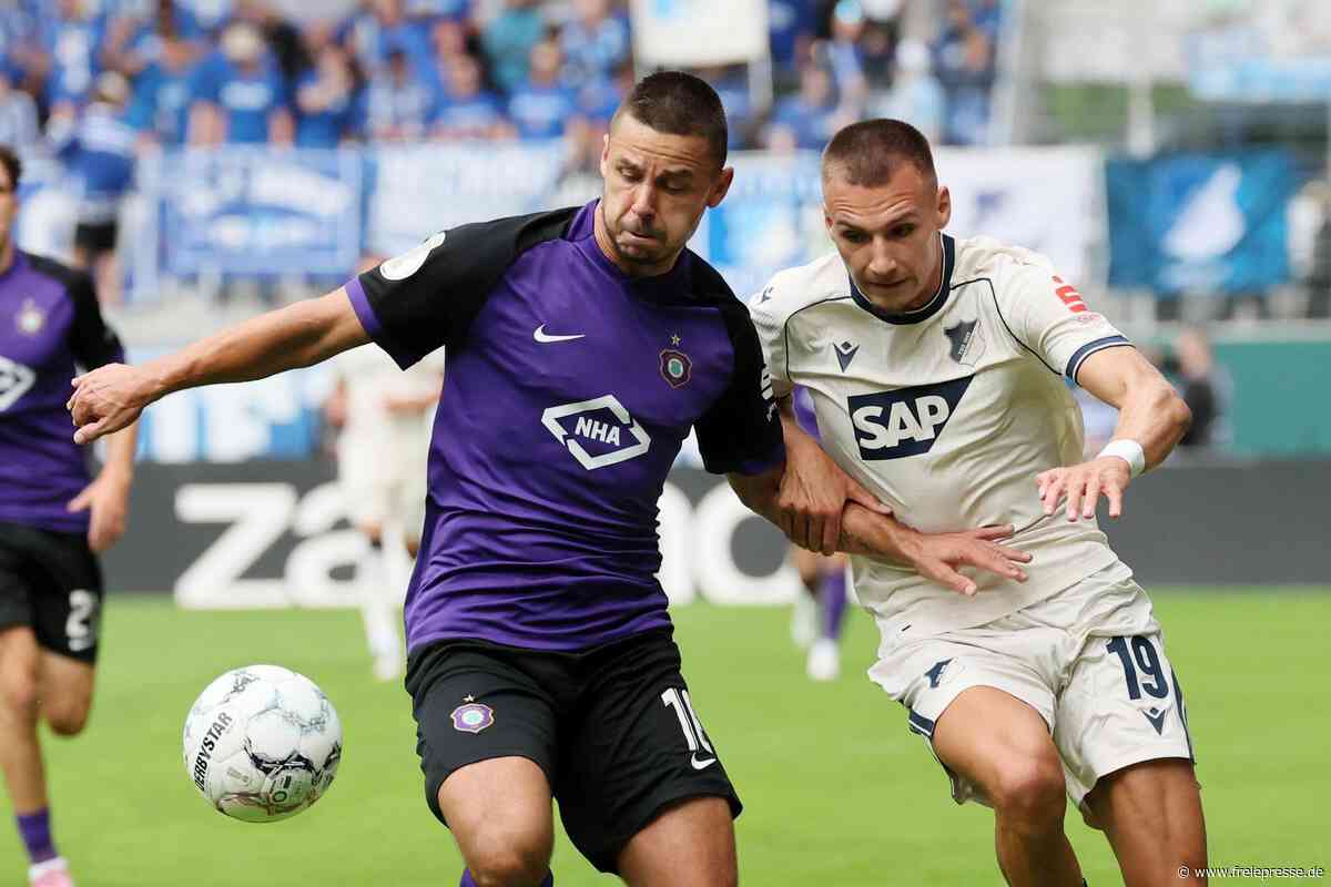 Mutig, aber chancenlos: Erzgebirge Aue unterliegt Hoffenheim im DFB-Pokal deutlich