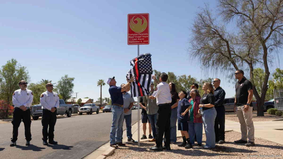 Phoenix honors fallen firefighter/paramedic with street dedication