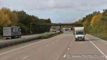 Teenage girl dies after being struck by vehicles near footbridge on M20 in Kent
