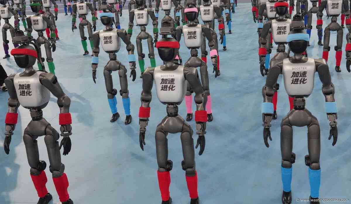 Chinese humanoid robots smash human records in 100m sprint and high jump at Beijing robot games