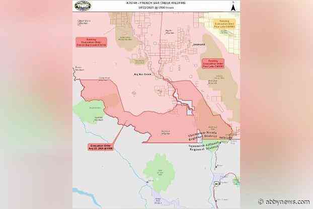 Evacuation order expanded for French Bar Creek fire west of Clinton