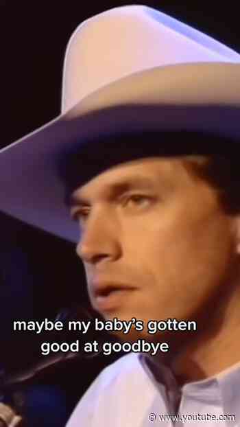 “Maybe my baby’s gotten good at goodbye...” 🎶#CountryMusic #GeorgeStrait #BabysGottenGoodAtGoodbye