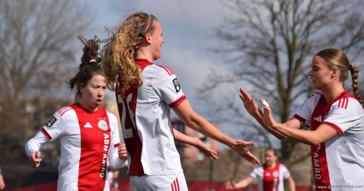 Ajax Vrouwen winnen ook tweede wedstrijd van de competitie; Kip matchwinner