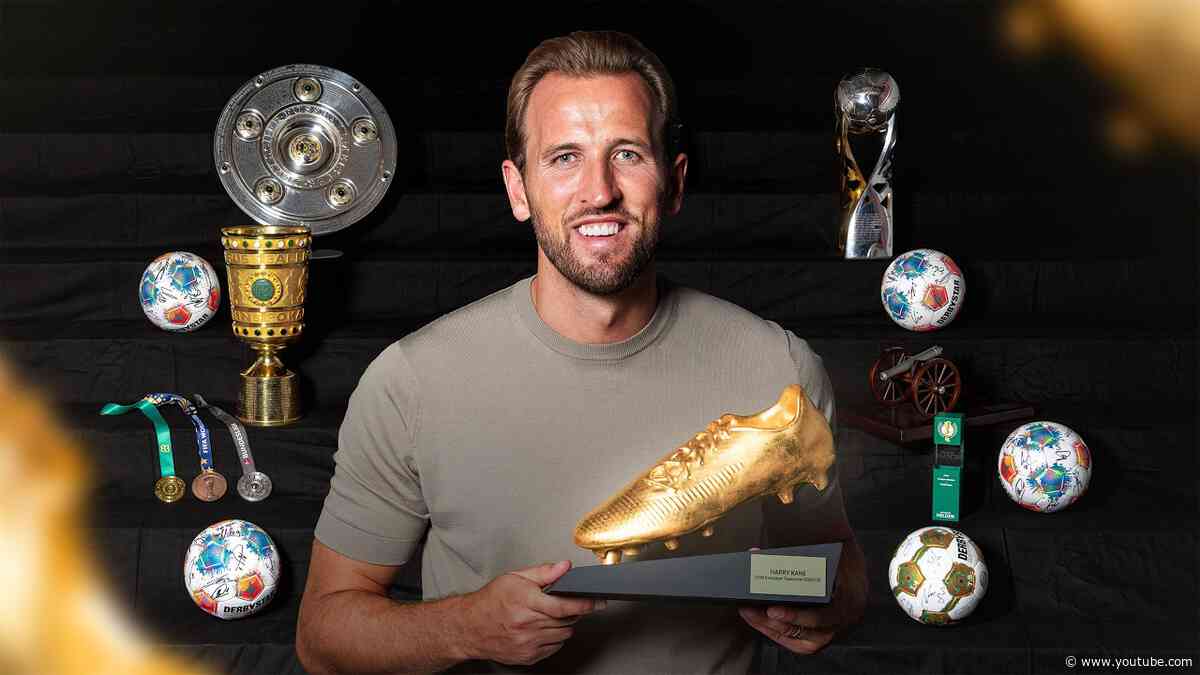 Harry Kane receives his second Golden Shoe 🏆 | Behind the Scenes