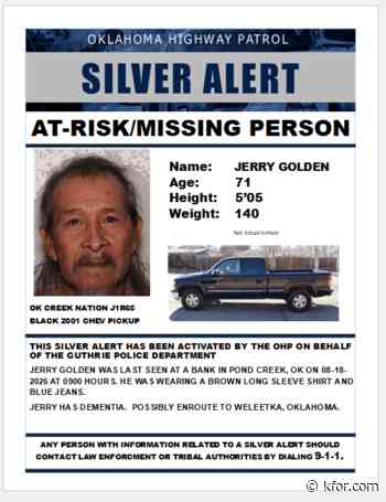 Silver Alert issued for 71-year-old Oklahoma man missing since Tuesday