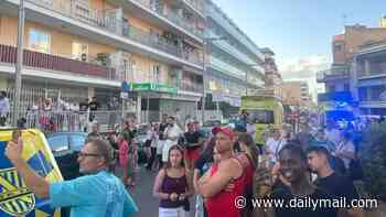 Huge blaze breaks out at Majorca holiday resort leaving five injured and several trapped inside apartment block