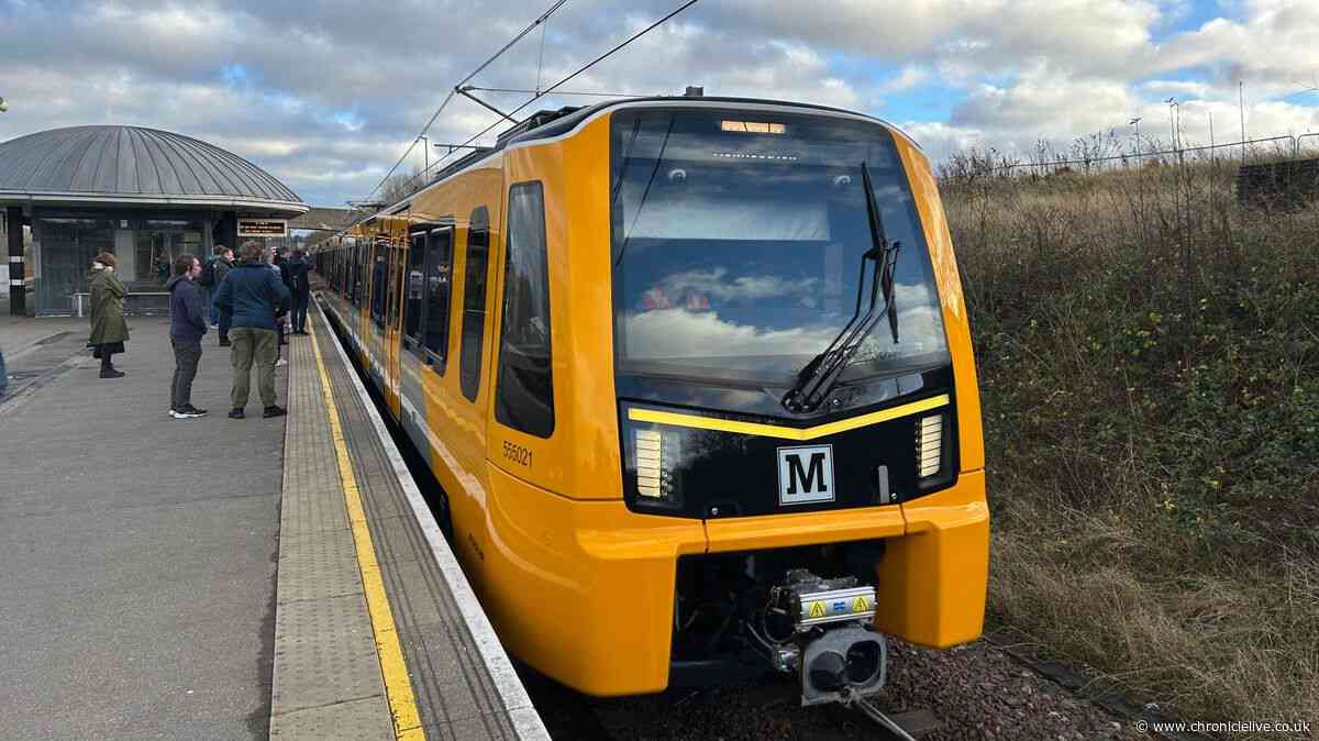 Tyne and Wear Metro suspension for almost an hour after train 'hits object'
