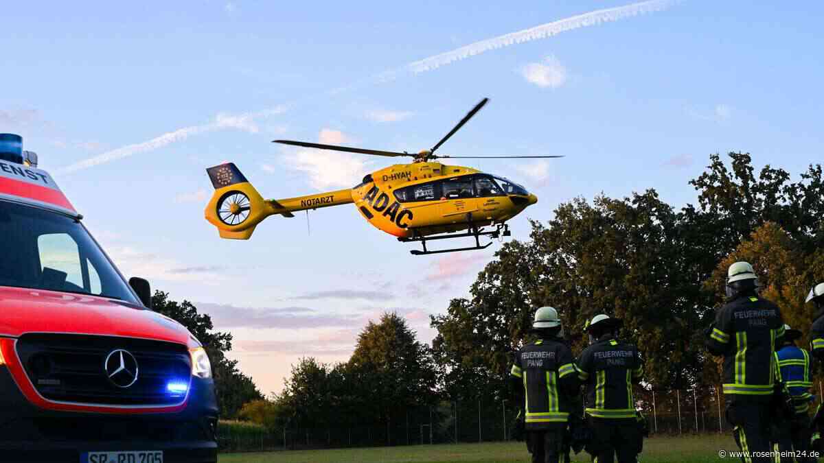 Großer Rettungseinsatz in Aising: Verpuffung in Wohnhaus – Helikopter vor Ort