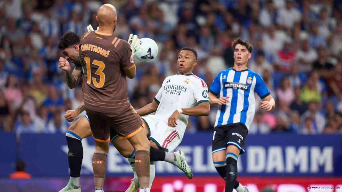 Espanyol vs. Real Madrid LIVE: LaLiga updates as Mourinho's side look for winner
