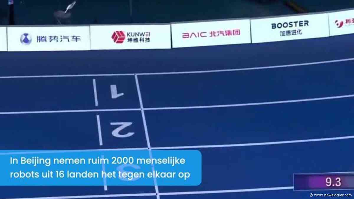 Rennen, zwaaien en marcheren: robots stelen de show op ‘Olympische Spelen’