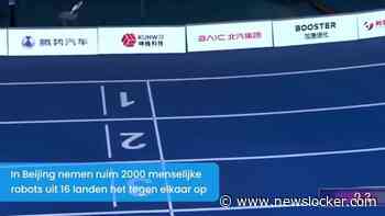 Rennen, zwaaien en marcheren: robots stelen de show op ‘Olympische Spelen’