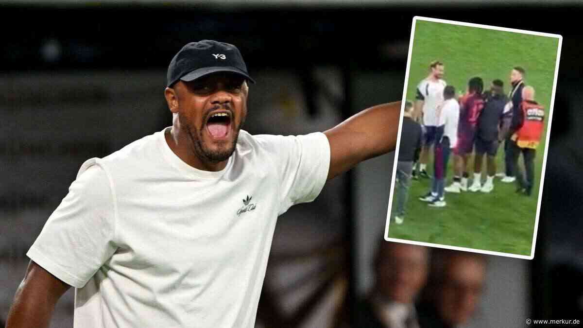 Nach Bayern-Erfolg: Kompany-Freund sorgt mit Flitzer-Tackle für Aufsehen
