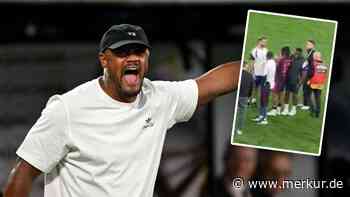 Nach Bayern-Erfolg: Kompany-Freund sorgt mit Flitzer-Tackle für Aufsehen