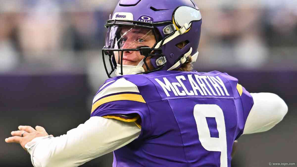 McCarthy starts, gets 'banged up' in Vikings' loss