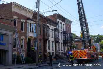 Albany firefighters respond in time to stop spread of Clinton Avenue blaze