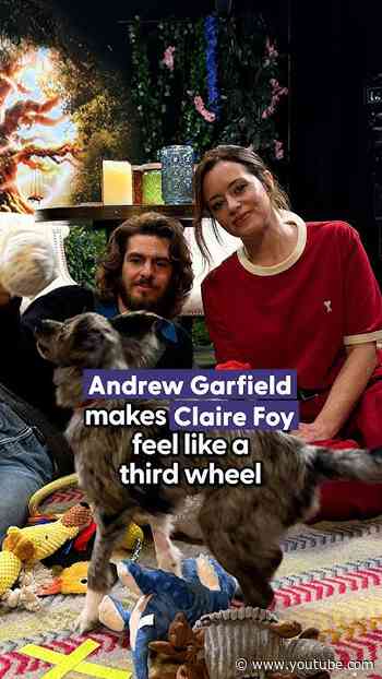Andrew Garfield Is Too Busy With A Puppy To Listen To Claire Foy | The Dodo