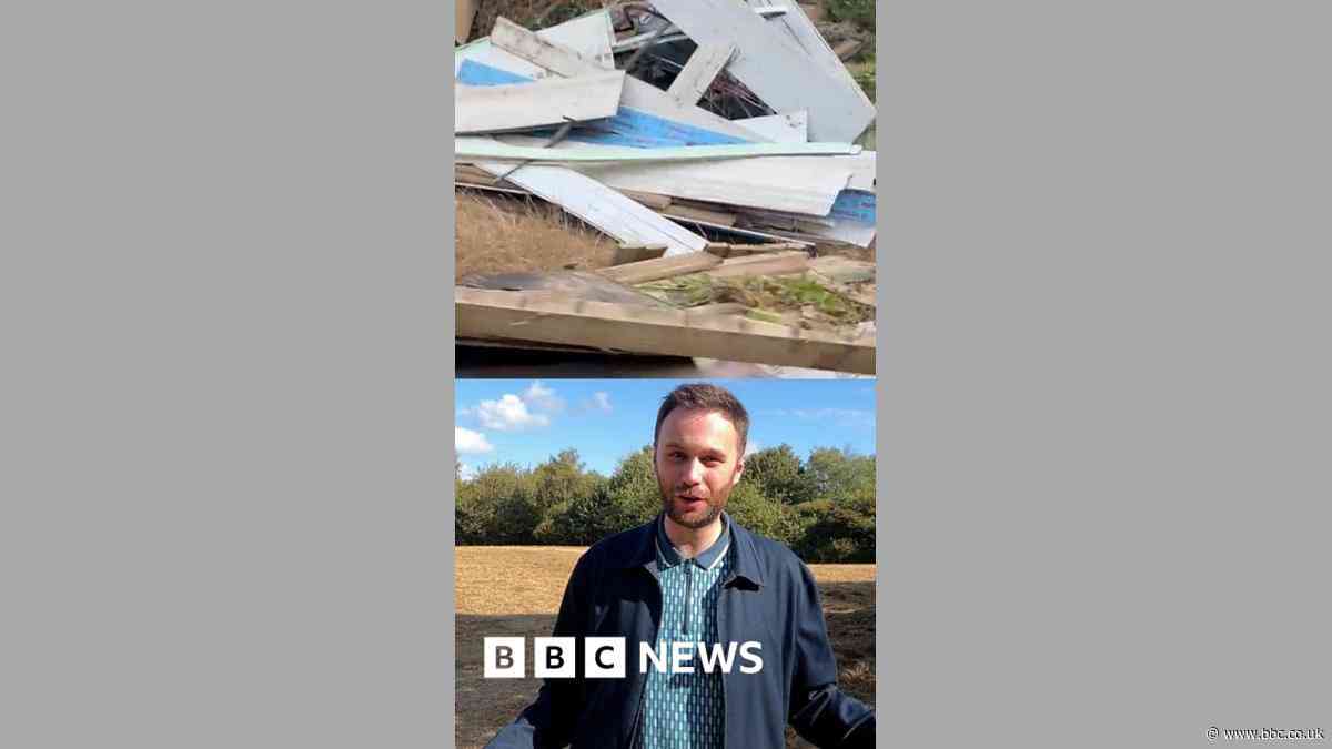 Huge illegal encampment waste cost council thousands