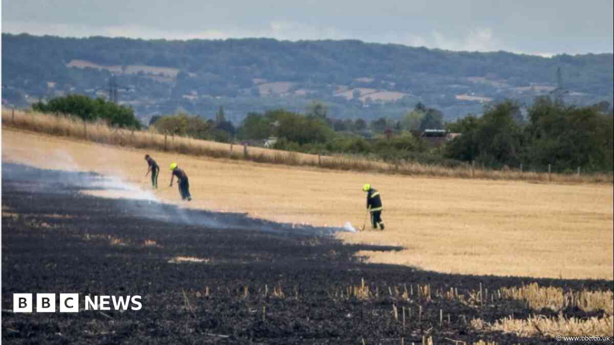 Fire service fighting wild fire 'on two fronts'