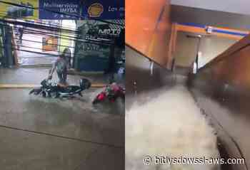 Reportan inundaciones en varios sectores de la Gran Caracas por fuertes lluvias registradas este sábado