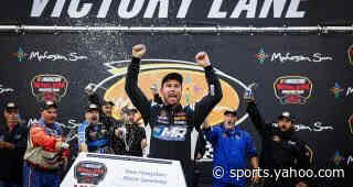 Jon McKennedy fends off the pack to finally earn first New Hampshire Modified Tour victory
