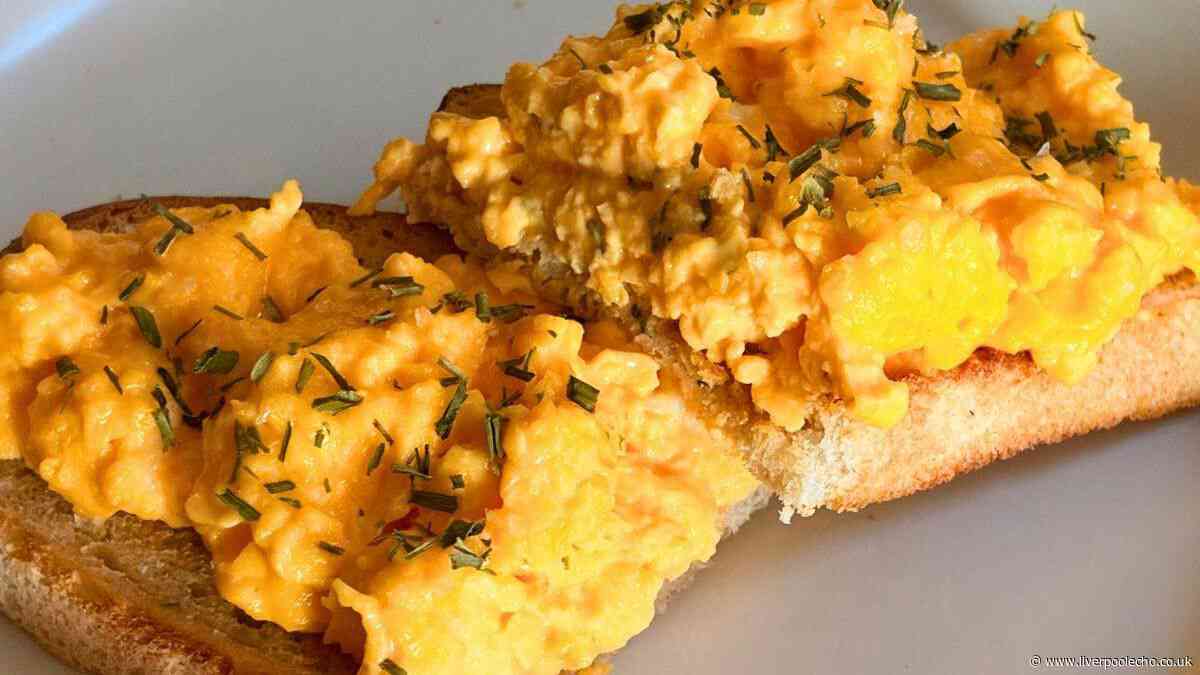 I make scrambled eggs tastier and creamier by stirring in 1 simple ingredient at the end