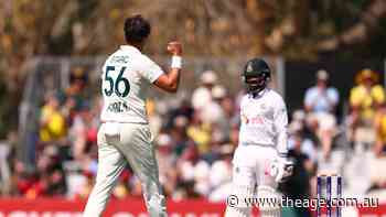 Starc strikes early again as Bangladesh chase Australian lead on day two