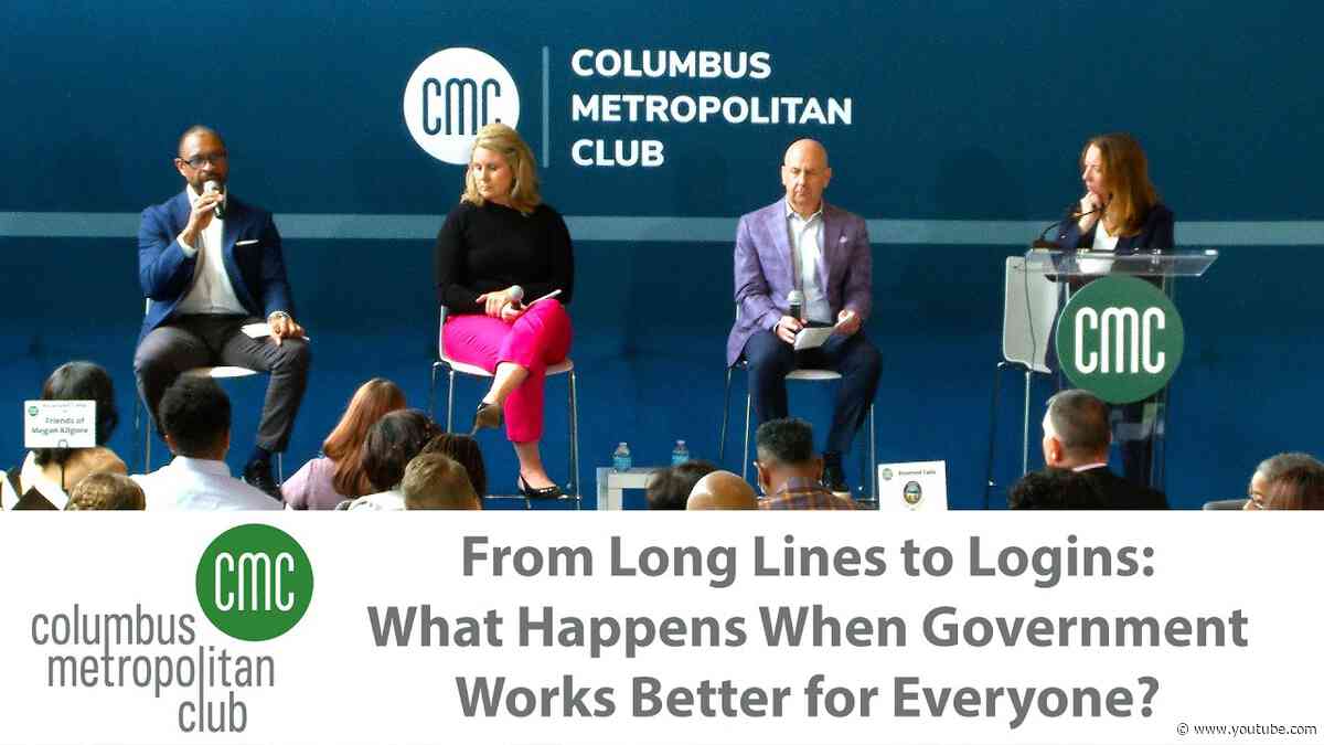 Columbus Metropolitan Club:  What Happens When Government Works Better for Everyone?