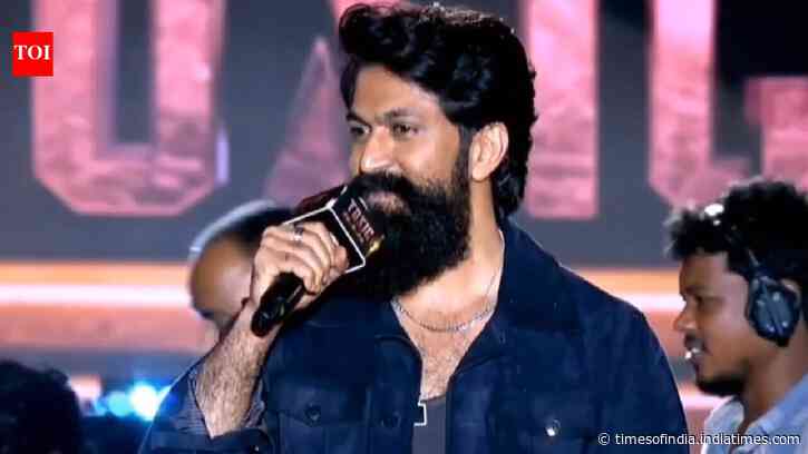 Yash sends a strong message on ‘North-South’ comparison at ‘Toxic’ event
