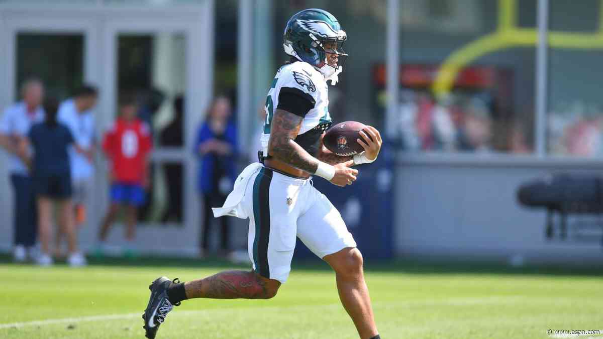 Eagles' Jackson has movement after kickoff injury