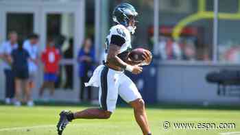 Eagles' Jackson has movement after kickoff injury