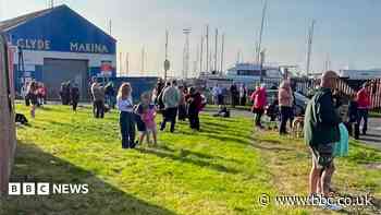 Arran ferry evacuated over 'bomb threat' by passenger rescued from sea