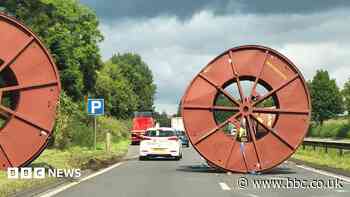 Man charged over giant cable reel crash that blocked A77 in Ayrshire