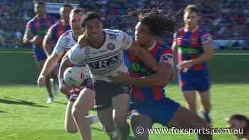 Knights learn judiciary fate as ugly hip drop injures Sea Eagles star in thrashing
